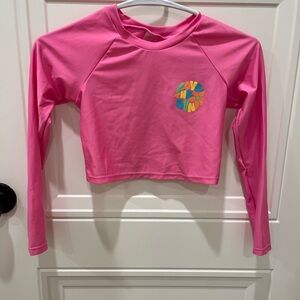 Cat & Jack Pink Rashguard with Colorful Graphic